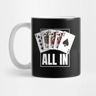 Poker Royal Flush All in Mug